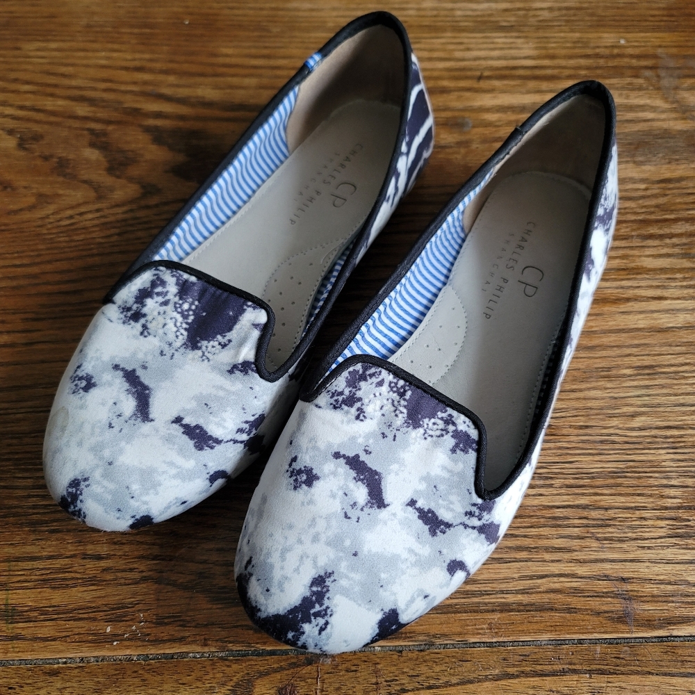 CHARLES PHILIP SHANGHAI Tie Dye Flats Size 7.5